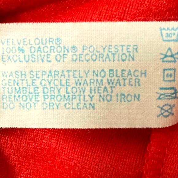 Vintage 70s Vassarette Red Fleece Hooded Robe Women’s Medium 52” Long USA Made - Picture 7 of 7